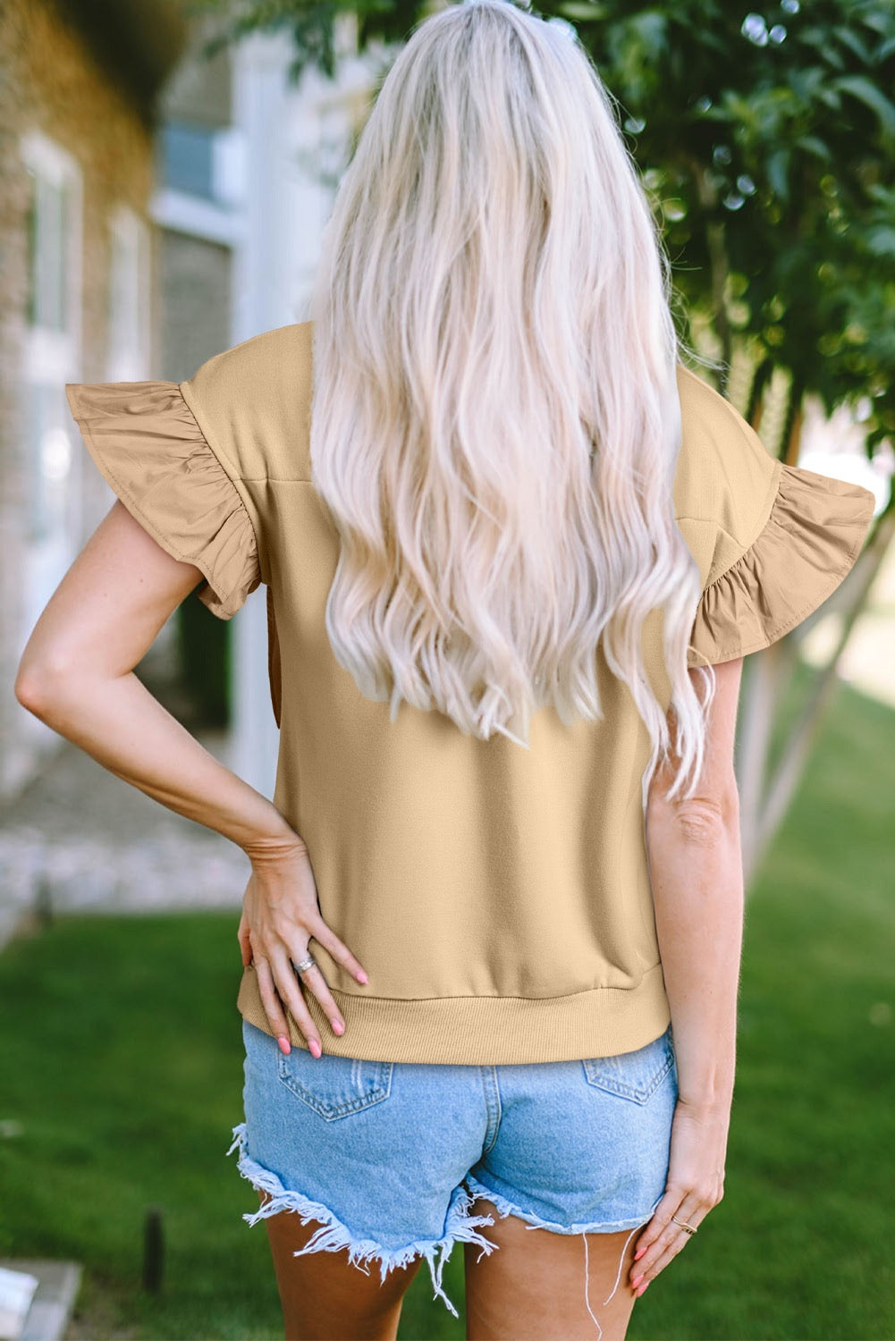 Bow Ruffle Top