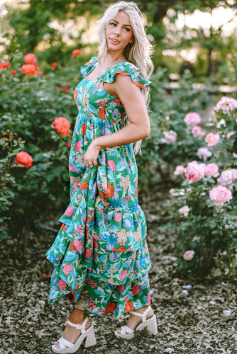 Ruffle Maxi Dress