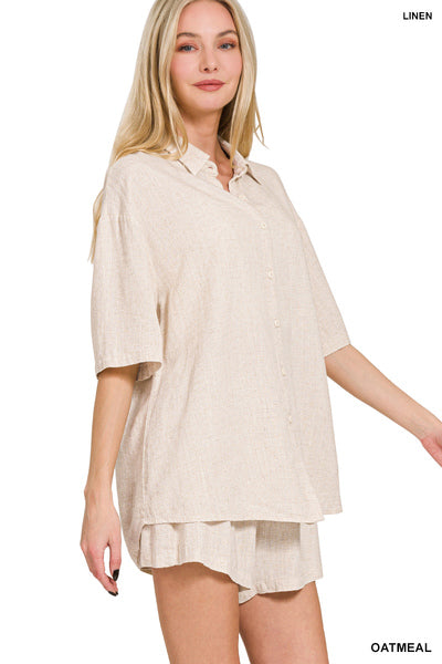 Linen Short Sleeves and Short Sets