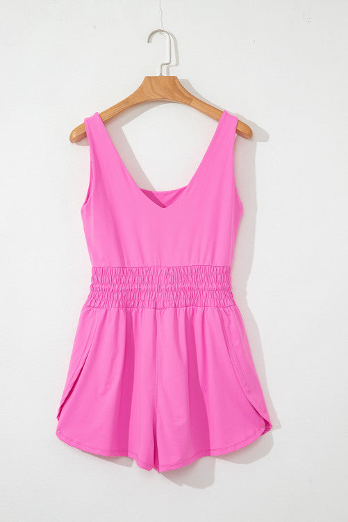 Pink Romper with Shorts