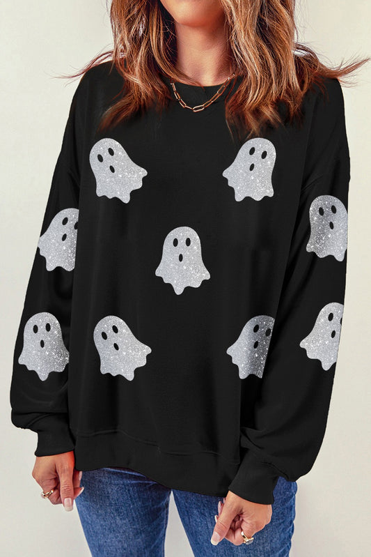 Vinyl metallic Ghost Sweatshirt