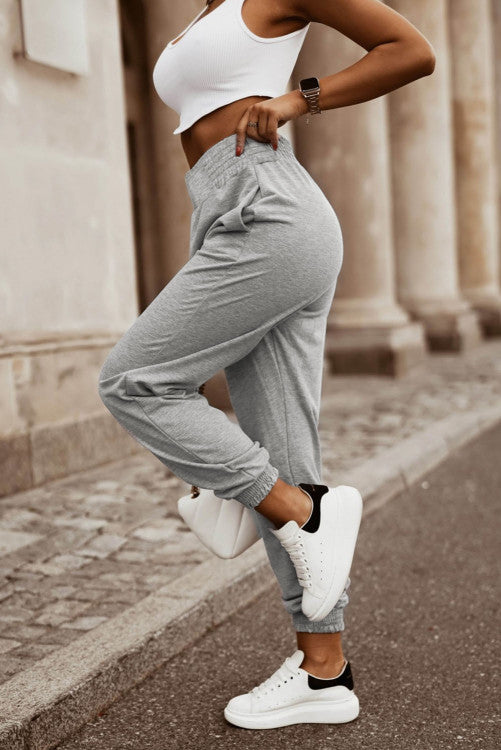 Gray High Waist Jogger